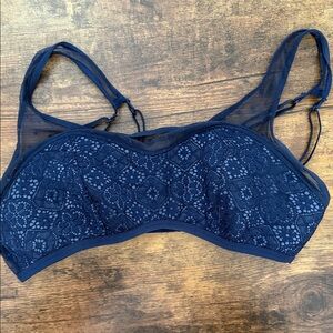 Victoria's Secret Midnight Blue Lace Bralette